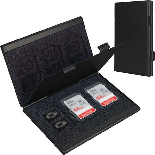 Obasyhig Aluminum Alloy Memory Card Storage Case in Black - image 1