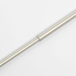 OHS Curtain Pole Extendable 16mm Metal Finnials Twist End Rings Rod Fittings in Natural - Size: 120 cm - thumbnail 2