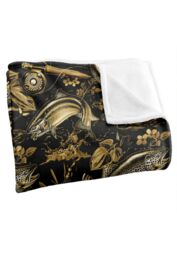 JQ Licensing Jl-Jp-Jq Trout Tiki Fishing Pattern Silky Touch Super Soft Throw Blanket 152 X 127 cm in White - thumbnail 3
