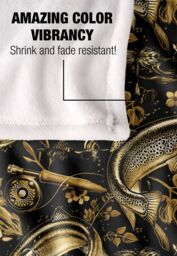 JQ Licensing Jl-Jp-Jq Trout Tiki Fishing Pattern Silky Touch Super Soft Throw Blanket 152 X 127 cm in White - thumbnail 4