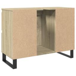 Berkfield Home Bathroom Cabinet Sonoma Oak 80x33x60 cm Engineered Wood in Brown - Size: 80 x 33 x 60 cm - thumbnail 5