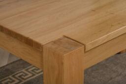 Thats Furniture Kuba 150 x 85 cm Chunky Medium Oak Dining Table & 6 Harvard Chairs in Brown - thumbnail 5