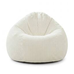 rucomfy Beanbags rucomfy Jumbo Cord Slouchbag - Indoor Classic Bean Bag for Adults in Ivory - thumbnail 5