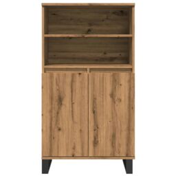 Berkfield Home Highboard Artisan Oak 60x36x110 cm Engineered Wood in Brown - Size: 60 x 36 x 110 cm - thumbnail 4