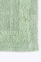 Homescapes Luxury Bath Mat Set Reversible 1600GSM 100% Cotton 2 Pc w. Pedestal Mat in Pale Green - thumbnail 4