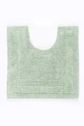 Homescapes Luxury Bath Mat Set Reversible 1600GSM 100% Cotton 2 Pc w. Pedestal Mat in Pale Green - thumbnail 3