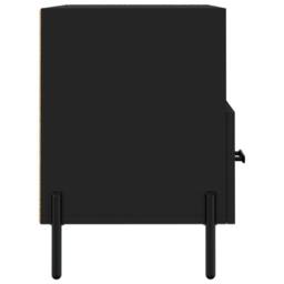 Berkfield Home TV Cabinet Black 80x36x50 cm Engineered Wood - Size: 80 x 36 x 50 cm - thumbnail 7
