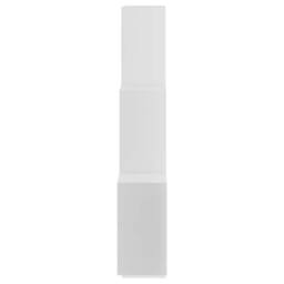 Berkfield Home Wall Cube Shelf White 78x15x93 cm Engineered Wood - Size: 78 x 15 x 93 cm - thumbnail 5