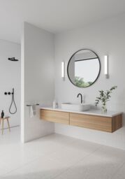 Nordlux Modern Indoor Wall Light White Aluminium Intergrated LED On-Fixture Switch - Mains Powered, IP44 - thumbnail 6
