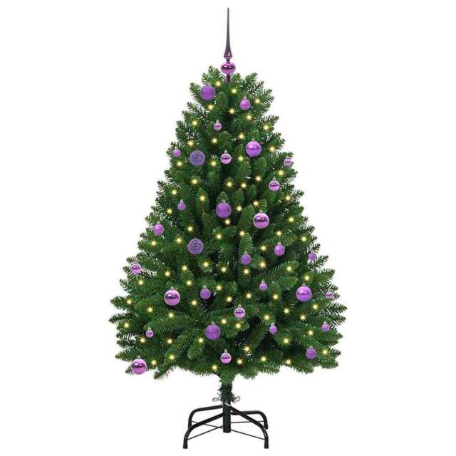 Berkfield Home Elegant Artificial Christmas Tree with Stand Green 150 cm PVC and - image 1