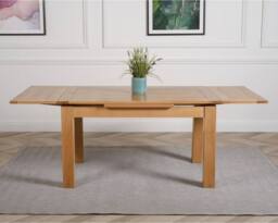 Thats Furniture Richmond 140-220cm Oak Extending Dining Table & 6 Lola Leather Chairs in Cream - thumbnail 4