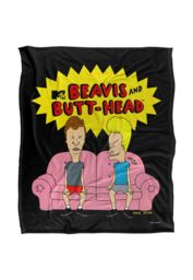 Beavis and Butthead Couch Silky Touch Super Soft Throw Blanket 152 X 127 cm in White - thumbnail 1