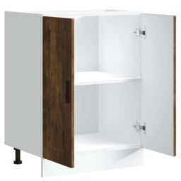 Berkfield Home Kitchen Base Cabinet¬†Porto Smoked Oak Engineered Wood in Brown - thumbnail 5