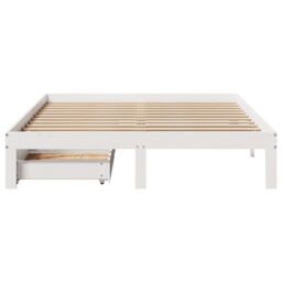 Berkfield Home Bed Frame with Drawers without Mattress White 160x200 cm - thumbnail 4