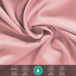 Grace Super Soft Pillow Cases 2 Pack Satin Silk Envelope Closure in Coral - Size: Standard Pillow Case - thumbnail 4