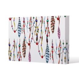 Benjamin Tate Design Ribbon & Bead (Canvas Print) / 77 x 51 x 4cm in Natural - Size: 77 x 51 x 4 cm - thumbnail 1
