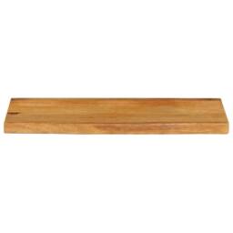 Berkfield Home Table Top Live Edge 90x20x2.5 cm Solid Wood Mango in Brown - thumbnail 1