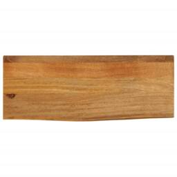 Berkfield Home Table Top Live Edge 90x20x2.5 cm Solid Wood Mango in Brown - thumbnail 2