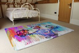 Benjamin Tate Design Big Ben Street Lamps Rug in Natural - Size: Large - thumbnail 3