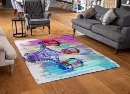 Benjamin Tate Design Big Ben Street Lamps Rug in Natural - Size: Large - thumbnail 2