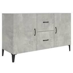 Berkfield Home Sideboard Concrete Grey 100x36x60 cm Engineered Wood - Size: 100 x 36 x 60 cm - thumbnail 1