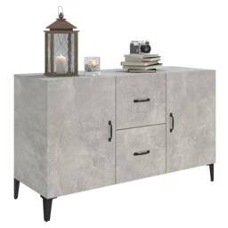 Berkfield Home Sideboard Concrete Grey 100x36x60 cm Engineered Wood - Size: 100 x 36 x 60 cm - thumbnail 4