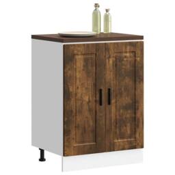 Berkfield Home Kitchen Base Cabinet¬†Porto Smoked Oak Engineered Wood in Brown - thumbnail 2