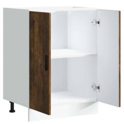 Berkfield Home Kitchen Base Cabinet¬†Porto Smoked Oak Engineered Wood in Brown - thumbnail 5