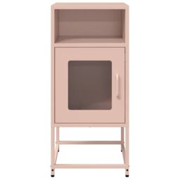 Berkfield Home Bedside Cabinet Pink 36x39x78 cm Cold-rolled Steel - Size: 36 x 39 x 78 cm - thumbnail 6