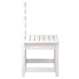 Berkfield Home Beautiful Garden Chairs 2 pcs White 40.5x48x91.5 cm Solid Wood Pine - thumbnail 5
