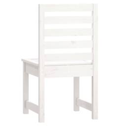 Berkfield Home Beautiful Garden Chairs 2 pcs White 40.5x48x91.5 cm Solid Wood Pine - thumbnail 6
