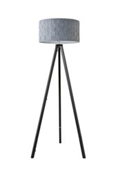 ValueLights Barbro Black Wood Tripod Floor Lamp with Felt Shade - thumbnail 6