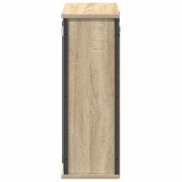 Berkfield Home Bathroom Wall Cabinet with Mirror Sonoma Oak 50x21x60 cm in Brown - Size: 50 x 21 x 60 cm - thumbnail 7