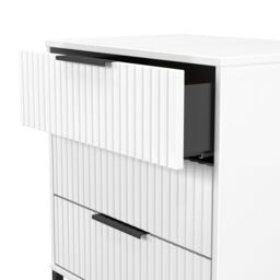 Ready Assembled 2 U Menai 3 Drawer Chest (Ready Assembled) in White - thumbnail 6