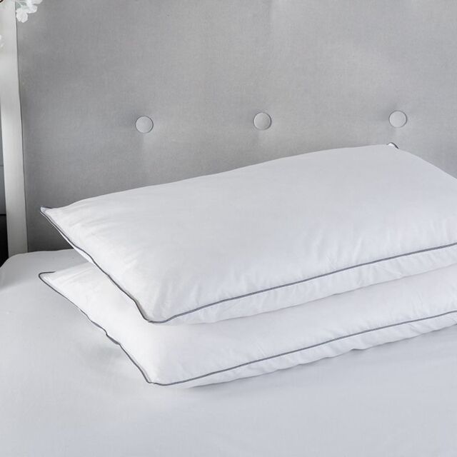 Snug City Microfibre Pillow Pair Feels Like Down Luxury Premium Soft Touch in White - image 1