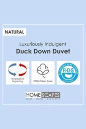 Homescapes Luxury White Duck Down 4.5 Tog Summer Duvet - Size: Super King - thumbnail 5