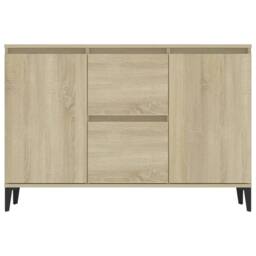 Berkfield Home Sideboard Sonoma Oak 104x35x70 cm Engineered Wood in Natural - Size: 104 x 35 x 70 cm - thumbnail 5