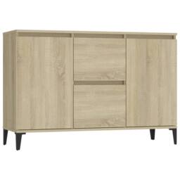 Berkfield Home Sideboard Sonoma Oak 104x35x70 cm Engineered Wood in Natural - Size: 104 x 35 x 70 cm - thumbnail 2