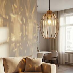 Emitto Crystal Ceiling Light Shade Pendant Lamp shade Table Floor Lamps in Gold - thumbnail 3