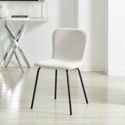 FurnitureboxUK Asti Grey Marble Ceramic Top Dining Table & 4 Black Asti Chairs in Cream - Size: 4 Person - thumbnail 9