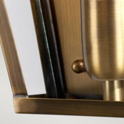 Netlighting St James 1 Light Outdoor Wall Lantern Light Solid Brass IP44 E27 in Yellow - thumbnail 3