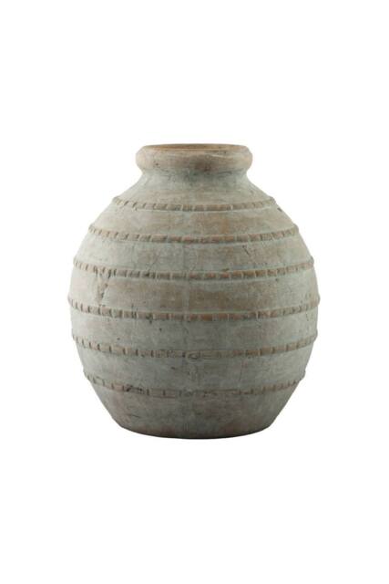 KDMD Hortus Gold Coast Washed Terracotta Squat Vase 31cm - image 1