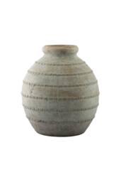 KDMD Hortus Gold Coast Washed Terracotta Squat Vase 31cm - thumbnail 1