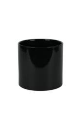 KDMD Hortus Sofia Glossy Black Ceramic Pot 16cm - thumbnail 2