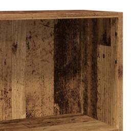 Berkfield Home Decorative Bookcase Old Wood 60x24x76 cm Engineered Wood in Brown - Size: 60 x 24 x 76 cm - thumbnail 7
