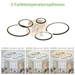Garwarm 100cm LED Dimmabale Reversable Ceiling Fan with Lights & Remote in White - thumbnail 3