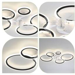 Garwarm 100cm LED Dimmabale Reversable Ceiling Fan with Lights & Remote in White - thumbnail 7