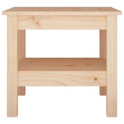 Berkfield Home Coffee Table 45x45x40 cm Solid Wood Pine in Brown - Size: 45 x 45 x 40 cm - thumbnail 3