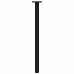 Berkfield Home Coffee Table Legs 4 pcs Black 72-74 cm Steel - thumbnail 6