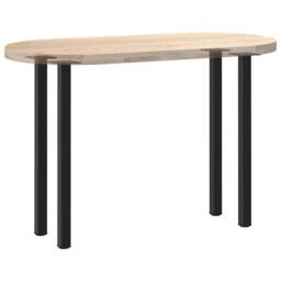 Berkfield Home Coffee Table Legs 4 pcs Black 72-74 cm Steel - thumbnail 8